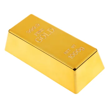 1 kg Tvorivé Falošné Gold Bar Zlata Dvere Stop Ťažká Tehla Paperweight