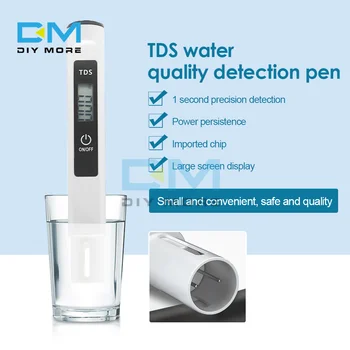 0-9990PPM TDS Meter Digitálny Tester Kvality Vody Automatické Kalibrovanie TDS Tester pre Bazén Vody Čistota Test