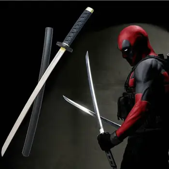 1:1 Cosplay Deadpool Meč Prop Bojovník Ninja Meč Nôž Film Avengers Superhrdina Wade Winston Wilson Wolverine Bezpečnosti PU