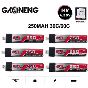 1-10PCS GNB QX65 Čepeľ Nano QX CPX MSR Inductrix FPV Tiny7 Beta65S Drone 1S HV Lipo Batérie 4.35 V 250mAh 3.8 V 30C/60C PH2.0