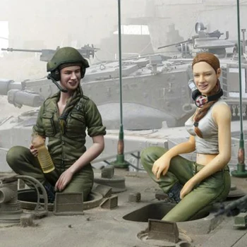 1/16 Die-zalievacia obrázok modelu montážna sada nevyfarbené potrebné zostaviť druhej Svetovej Vojny tank soldier model DIY toy model