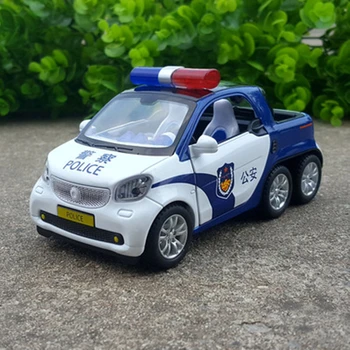 1:32 Smart Zliatiny Vyzdvihnutie Model Diecasts Kovové Simulácia Kovové Police Toy Model Auta, Zvuk a Svetlo Kolekcia Detské Hračky Darček