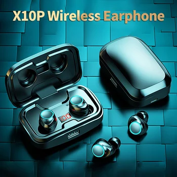 1 Pár X10P Bluetooth 5.0 Slúchadlá s Mikrofónom Odtlačkov prstov Dotyk Stabilné Pripojenie Potlačením Hluku fone bluetooth