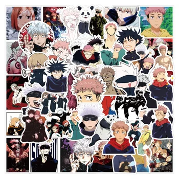 10/30/50PCS Anime Jujutsu Cartoon Pohode Graffiti Deti Darček Notebook DIY Zápisník Batožiny Ipad PVC Deň Manga Nálepky Veľkoobchod