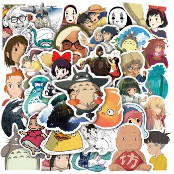 10/30/50PCS Hayao Miyazaki Zmiešané Anime Nálepky Cartoon Obtlačky Totoro Odvážneho Preč Princezná Mononoke KiKi Nálepka Pre Deti Hračka