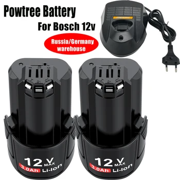 10.8 V, 12V 3000mah Li-ion Nabíjateľná Batéria pre BOSCH BAT412A BAT413A D-70745GOP 2607336013 2607336014 PS20-2 Nabitia batérie
