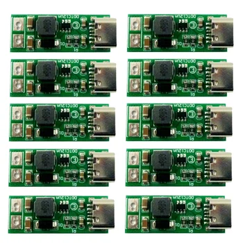10 Ks 9W Mini Type-C, USB DC 5V, Aby 6V 9V 12V 24V DC 15V Boost Krok-up Converter PWM PFM Regulátor Napätia Modul Doska
