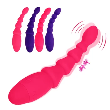 10 Rýchlosť Análny Plug Vibrátor Masáž Prostaty Zadok Korálky Vaginálne Stimulátor Sexuálne Hračky pre Ženy Muži