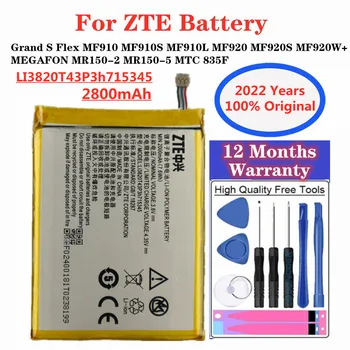 100% Originálne Batérie LI3820T43P3h715345 2800mAh Pre ZTE Grand S Flex / Pre ZTE MF910 MF910S MF910L MF920 MF920S MF920W+ Batérie