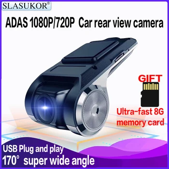 1080P Auta Dvr Dash Cam Video RecorderDashcam Dash Kamera Auta USB DVR ADAS android Auto záznamník Noc Verzia Auto Nahrávač