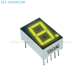 10pcs 0.56 Palcový 10Pins 5161AG 5161BG 1 Bit Miestny 7 Segmentový Žltá-Zelená LED Digitálny Displej Digitron Spoločná Anóda Katóda