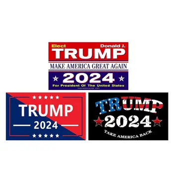 10pcs 3.9*5.9 v roku 2024 Trump Nálepky, Aby Amerika Skvelé Opäť Vinyl Zábavné Samolepku Prezidentských Voľbách na Auto Dekorácií
