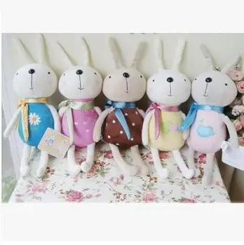 10PCS Mnoho farieb úsmev králik roztomilé a pekné plyšové hračky Svadobné dekorácie narodeninám doprava zadarmo