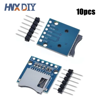 10PCS/VEĽA Micro SD Skladovanie Expansion Board Mini Micro SD TF Kartu Štít Modul S Kolíkmi pre Arduino RAMENO AVR