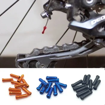 10pcs/veľa MTB Horskej Ceste na bicykli jazda na bicykli požičovňa prehadzovačky shift káblové koncovky hliníkové brzdové kábel tipy crimps bicykli