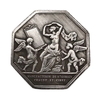 1830 Francúzske Mince Remesiel Octagon Anjel Pamätné Mince Zbierky Suvenírov Domáce Dekorácie Ploche Ozdoby