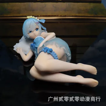 19 cm Sexy miesto Spanie Lem Ram Japonskom Anime Re:Nula Začína Život v Inom Svete Krásne Akcie Obrázok PVC Zber Model