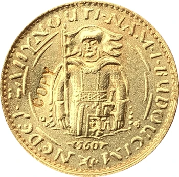 1923 Československu 1 Dukát mince kópiu 19.75 MM