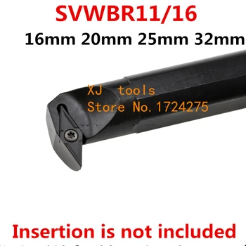 1PCS 16 mm 20 mm 25 mm 32 mm SVWBR11 SVWBR16 SVWBL11 SVWBL16 SVWCR11 SVWCR16 SVWCL16 Pravej/Ľavej Strane CNC sústruhov nástroje