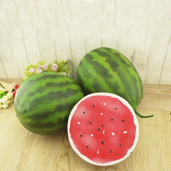 1pcs Vysokej imitácia falošné umelý vodný melón Ovocie&umelých plastických falošné simulované melón ovocie režim