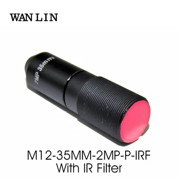 2.0 Megapixel 35mm Miniatúrnych Šošoviek s 650nm IR Filter pre Akciu, Fotoaparát M12 mount Image Format 1/2.7