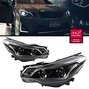 2 KS Auto Auto Vedúci Svetlo Diely Pre Subaru XV 2011-2017 LED Žiarovky Svetlometu Nahradenie DRL Dual Projektor Facelift