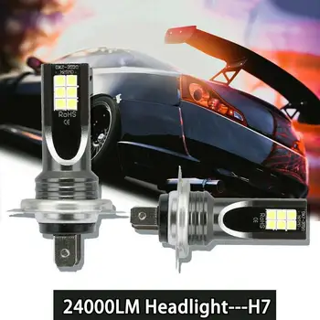 2 ks H7 3030 12SMD Super Svetlé Auto Auto Svetlometu DRL LED Hmlové Svietidlo Žiarovka