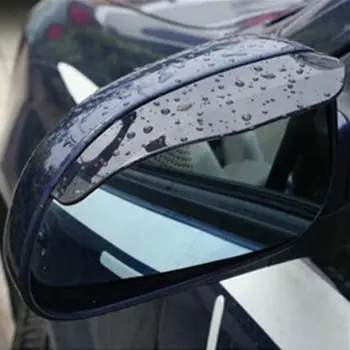 2 ks Univerzálny Flexibilný PVC Spätné Zrkadlo Dažďový Tieni Rainproof Čepele Auto Späť Zrkadlo Obočie Daždi Kryt Auto Príslušenstvo