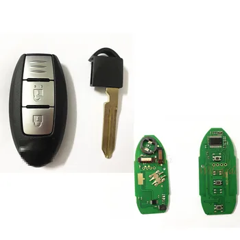 2 tlačidlo Smart keyless Diaľkové Kľúča Vozidla TWB1G662 433Mhz ID46 pcf7952 čip pre Nissan Micra krčma pri ceste Sentra Hliadky Poznámka Navara Tiida