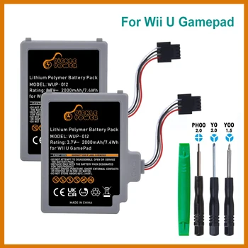 2000mAh Náhradné Nabíjacie Batérie pre Wii U Gamepad WUP-012