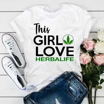 2021 Ženy Bežné T-shirt Herbalife Výživy Tričko Roztomilý Herbalife Košele Ulzzang Tees Harajuku Ženy Topy dievča Tričko