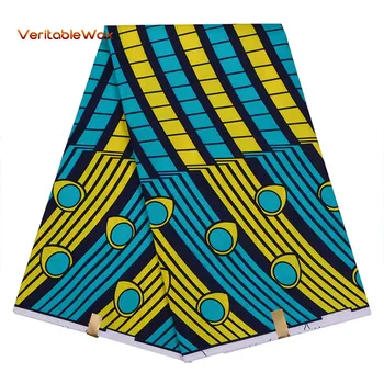 2022 Polyester Vosk Vytlačí Textílie 2021 Ankara Nové Bintareal WaxHigh Kvality 6 Metrov Afriky Textílie Na spoločenské Šaty FP6115