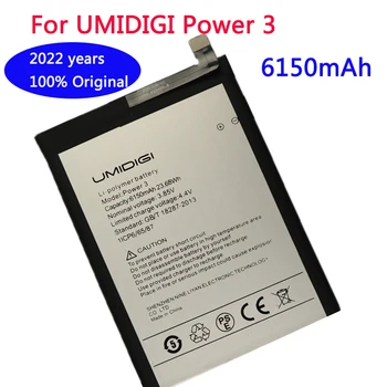 2022 rokov Vysokej Kvality UMI Originálne Batérie Pre Umidigi Výkon 3 Power3 6150mAh Náhradné Batérie Telefónu Na Sklade
