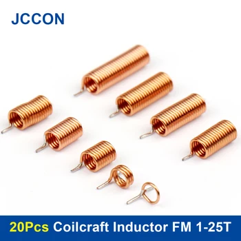 20Pcs Coilcraft Cievky Medený Drôt Duté Cievky Indukčnosť FM Cievky Filter indukčnosti 1/2/3/4/5/6/7/8/10/11/25T