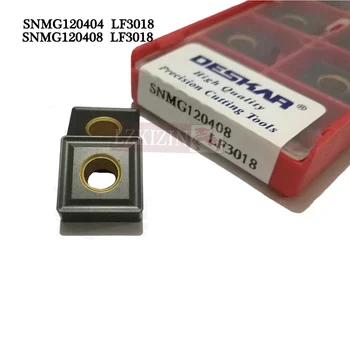 20PCS SNMG120404 SNMG120408 LF3018 Karbidu Vložiť DESKAR vložiť CNC sústruhu Rezanie kovov nástroj na Vonkajšie sústruženie Nástroj Pre liatiny
