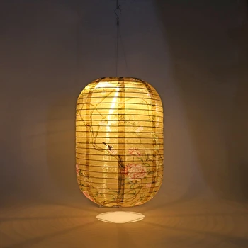 25 cm Nepremokavé Solárne Svietidlá LED Svetlo Nylon Handričkou Čínsky, Japonský Závesné Svietidlo Outdoor Záhrada Svadobné Dovolenku Dekorácie