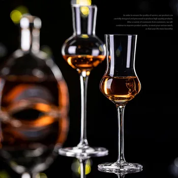 2Pcs100ml Crystal Fire Whisky Sklo Sommelier Ochutnávku Tvorivé Tulipán poháre na Víno, Svadobné Party Šampanské Fire Bar Pitnej Pohár