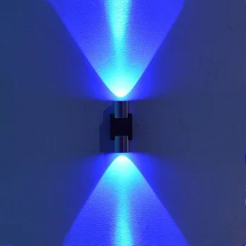 2W 6W Led Nástenné Svetlo AC85-265V Sconce Dekor Zariadenie na Čítanie Hliníka, kúpeľne, chodby, spálne, lampa Zrkadlo-svetlo