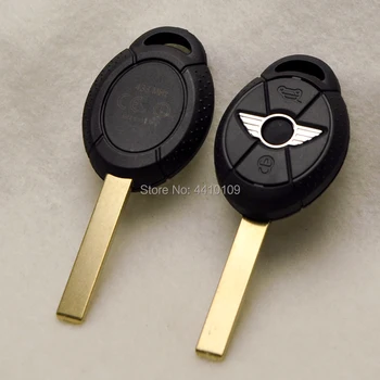 3 Tlačidlo Diaľkového Kľúča Vozidla Prípade Náhradný Kryt Pre BMW Mini Cooper Uncut Čepeľ FOB Tlačidlo Shell S Logom
