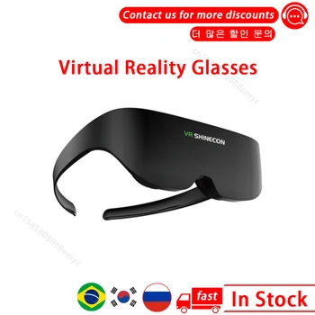 3D VR Inteligentné Okuliare Obrie Obrazovky Headset Rovnakej Obrazovke Stereo Kino Pro Virtuálnej Reality Okuliare pre IPhone Smartphone Android