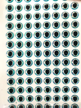 4 mm 5 mm 6 mm 7 mm 8 mm Blue & Silver Slza Tvarované Žiak 3D Holografické Lákajú Oči Crankbaits Lietať Viazanie Prípravky Bábiky Remeslá