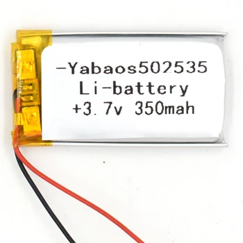 5 KS 3,7 V 350 mAh 502035Li-Polymérová Nabíjateľná Batéria Li Po ion LI pre GPS, Bluetooth, MP3, MP4 052035