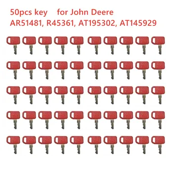 (50) TLAČIDLO AR51481 Pre John Deere Ťažkých Stavebných strojov Zapaľovanie Kľúče AT195302, AT145929