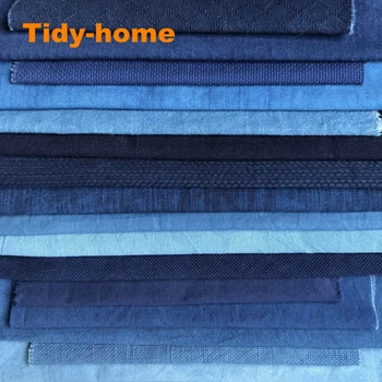 500g/veľa Modrá Séria Strane Rastlín Farbené Sashiko Textílie Indigo Textílie Shibori Textílie Boro Štýle Patchwork Textílie