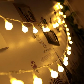 50M LED Loptu Víla String Svetlá Žiarovka Garland Vianočné Vonkajšie Vnútorné Svetlo Svadobné Dovolenku Lampa Dekoráciu Záhrady Izba 220V