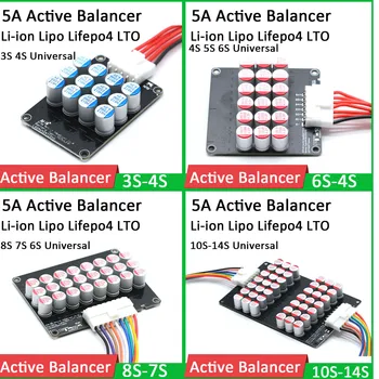 5A Aktívny Ekvalizér Balancer 3S 4S, 5S 6S 7S 8S 10S 13S 14S 16S Li-ion Lifepo4 LTO Lítiové Batérie BMS prenos Energie Rovnováhu