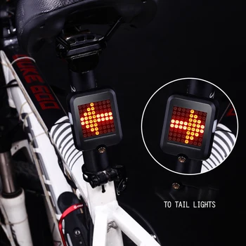 64LED Laser Požičovňa smerovku Svetlo Zadné zadné Svetlo Smart Bezdrôtové Diaľkové USB Nabíjateľné MTB Bike Cyklistické Bezpečnostné Upozornenie
