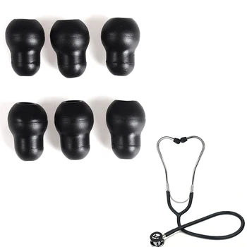 6Pcs Stetoskop príslušenstvo Super Pohodlné a Mäkké Stetoskop Earplug Eartips Slúchadiel pre Stetoskop Tekvica zátkové chrániče sluchu