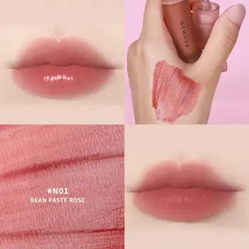 7 Farby Sexy Červené Rúže Nepremokavé Moisturizing Lip Glaze Trvalé Non-Stick Pohár Vody Hmly Lesk Na Pery Make-Up Kórejský Kozmetika