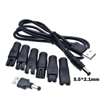 8 KS Kábel Napájania 5V Náhradné Nabíjačky USB Adaptér Vhodný pre Všetky Druhy strojčekov na strihanie Vlasov